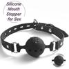3 Sizes Soft Safety Silicone Open Mouth Gag Ball Bdsm Bondage Slave Ball Gag Erotic Sex Toys For Woman Couples Adult Sex Games