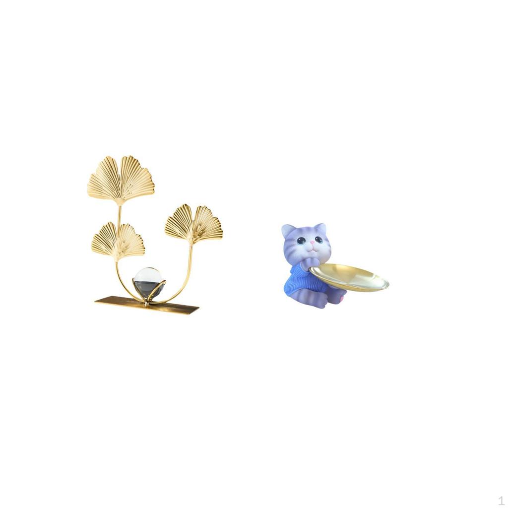 y Feline Resin Bookshelf Sculpture Cat Tray Modern Home Decor Collectible Ornament for Bedroom