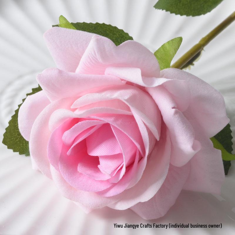 Large Flannel Rose Silk Bouquet for Wedding and Valentine's Day Home Decor