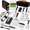 35-Piece Stainless Steel BBQ Tool Set - Outdoor Grill Spatula & Cooking Tools