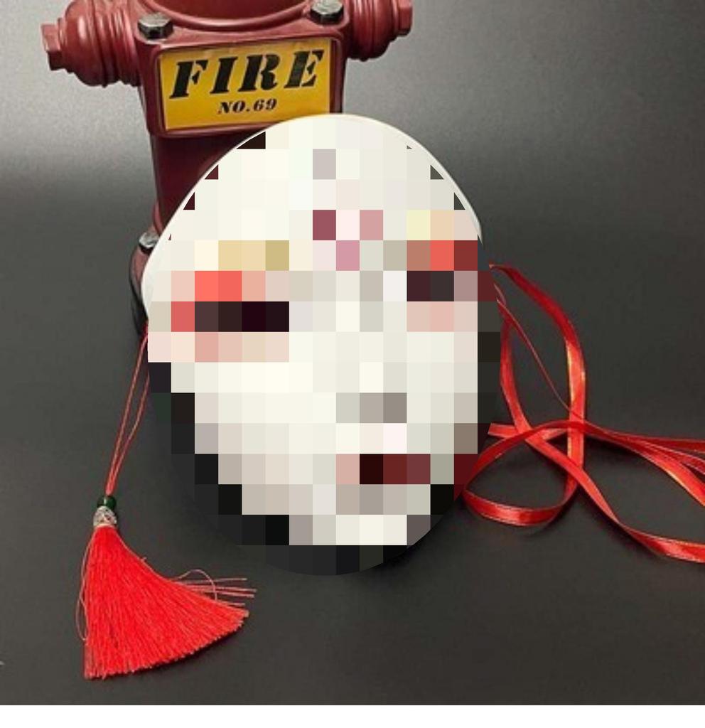 Maschera di Maschera Intera Dipinta a Mano in Stile Cinese per Donne - Accessorio per Festa Hanfu