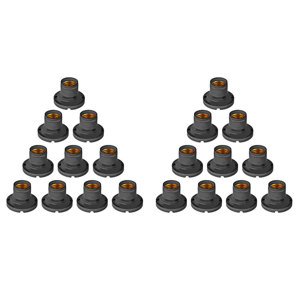 10-30Pcs E27 Socket Lamp Holder Socket Adapter Cartridges Vintage Lamp Holder Screw Bulb Base LED Bulb Adapter Fitting