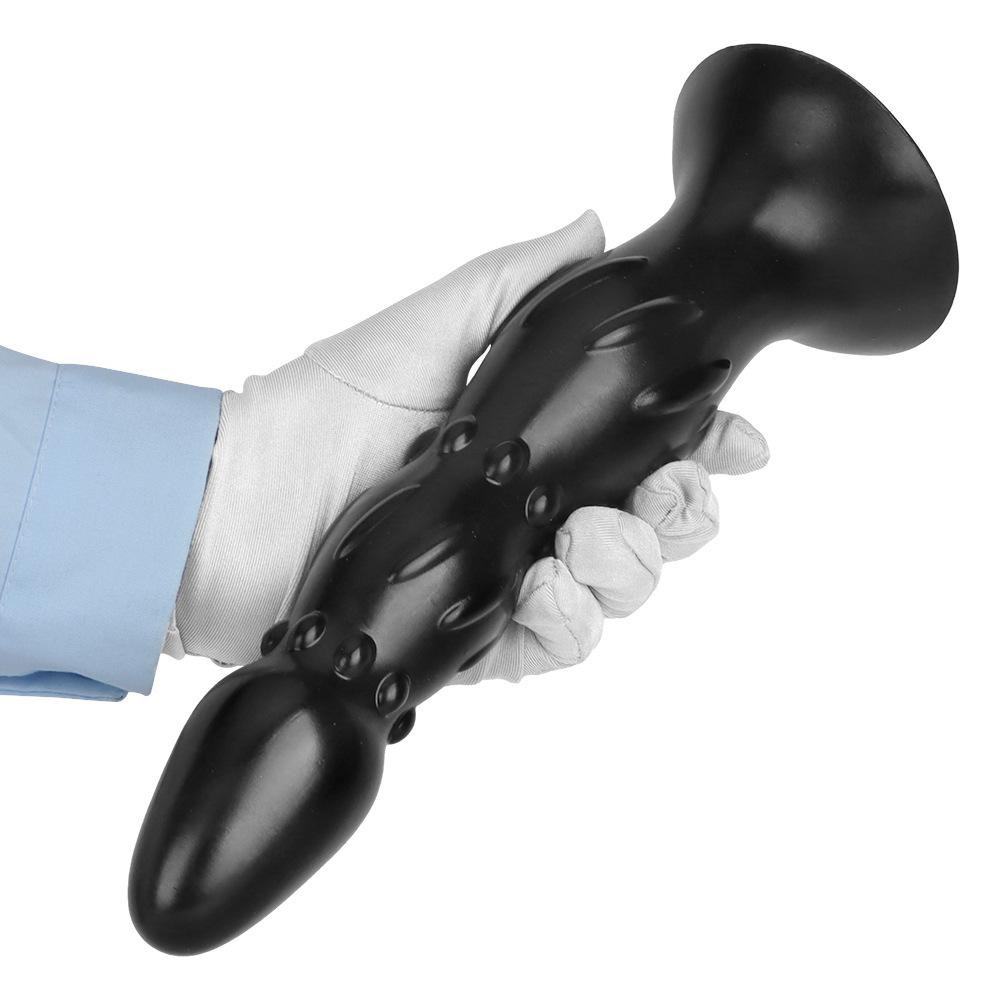 Black PVC Large Dildo Simulated Penis Butt Plug Fisting Big Dick Realistic Cock Strap on Dick Sex Toy