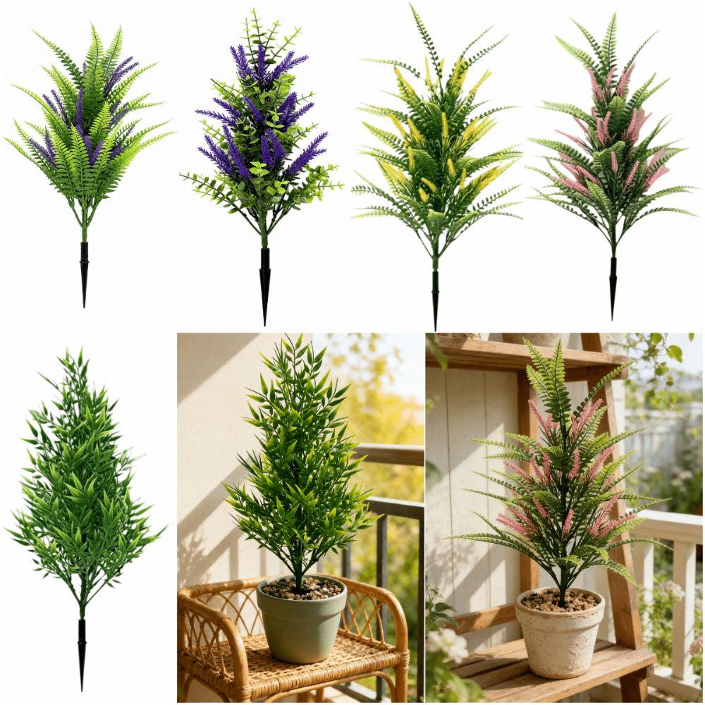 Multicolor Lavender Artificial Plant DIY Bonsai Realistic Plant Simulation Fern Plant Photo Props