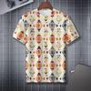 Printed Fashion Crew Neck Short Sleeve Top Casual Comfort T-Shirt Men's
