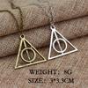 Resurrection Stone Hallow Necklace - Luna Lovegood Inspired Triangle Pendant