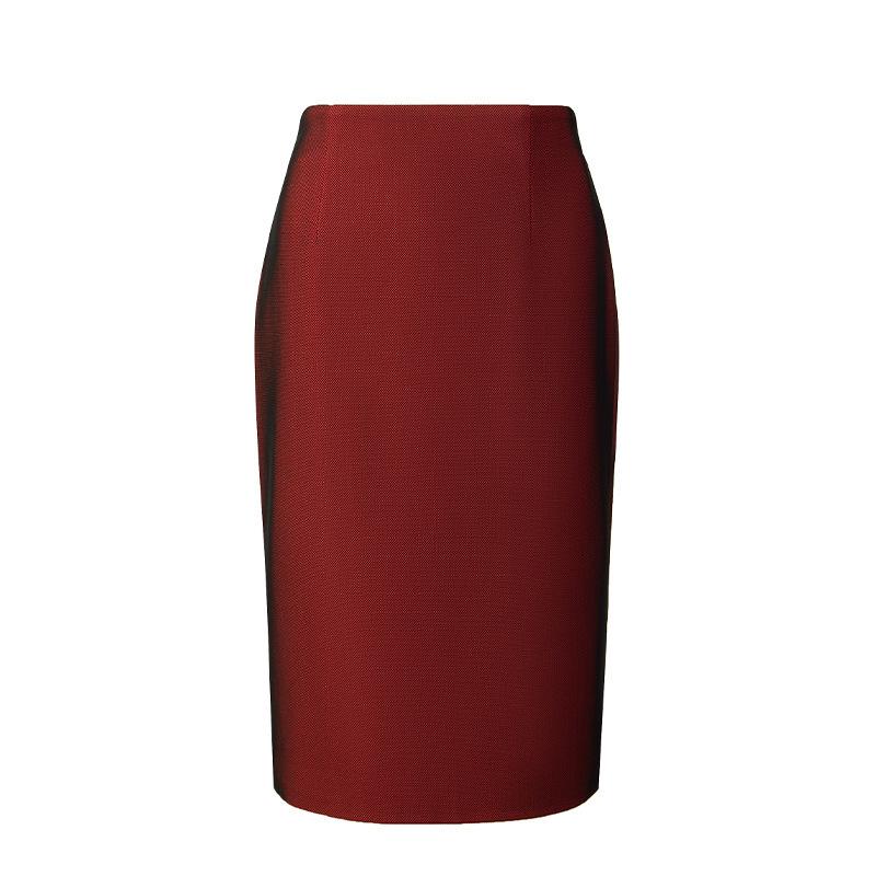 

Elegant Wine Red Mother of the Groom Two-Piece Set: 2023 Autumn Top & Skirt XL