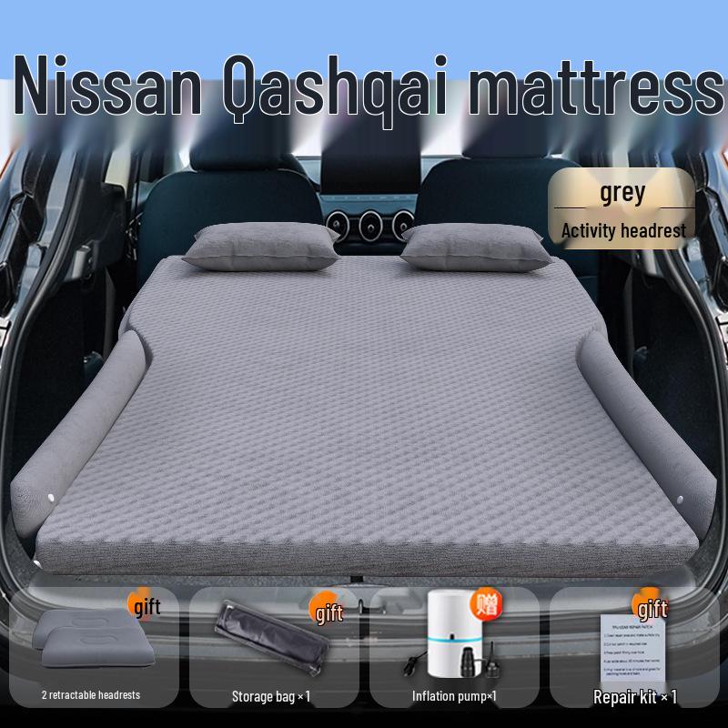 Vhodné pro 25 Nissan Qashqai: Nafukovací matrace do auta a spací podložky do kufru.