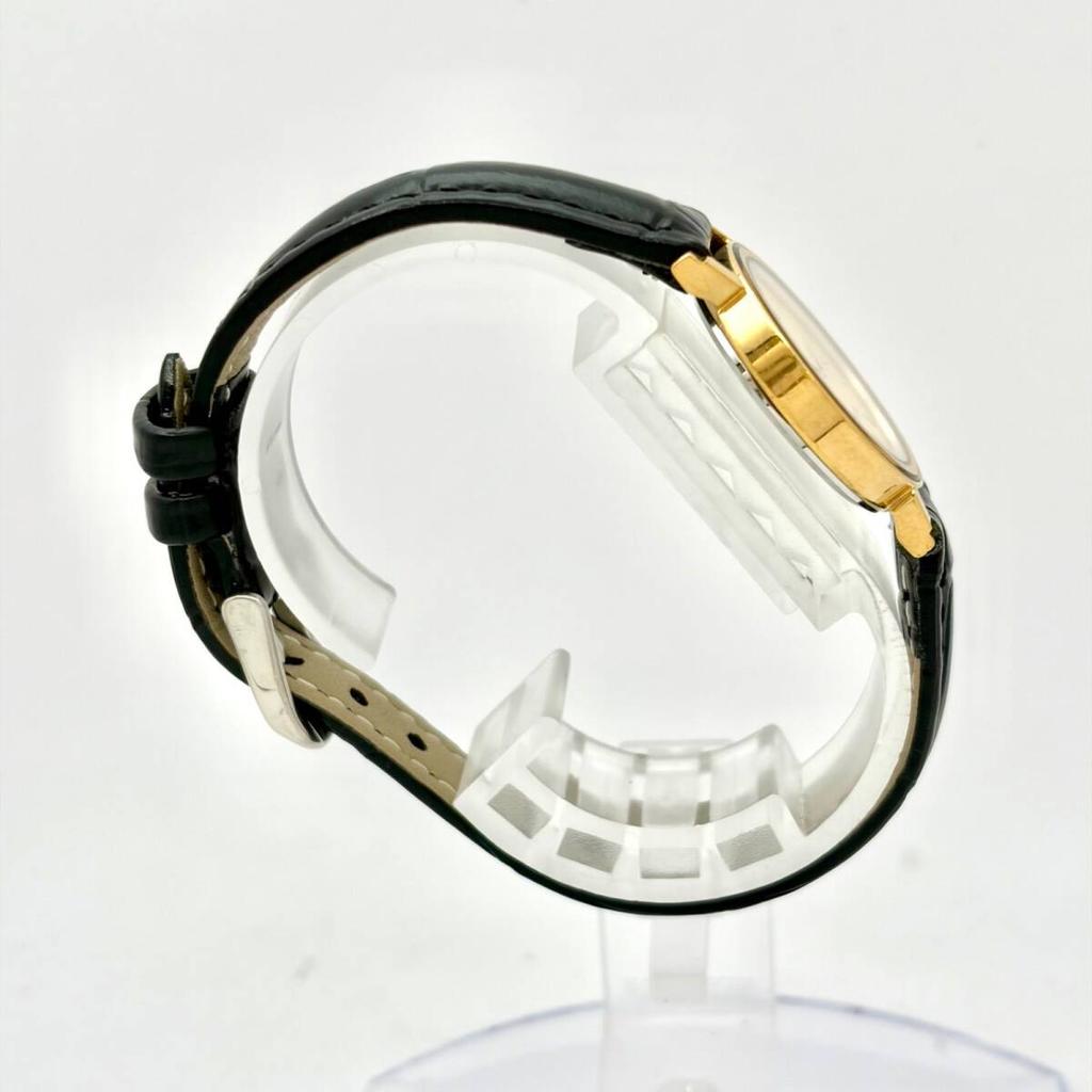 SEIKO Exceline Watch Gold 593029 New Strap [New Battery] Ladies' 7321-0390