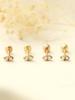 Minimalpiercing 14K Internal Ultra Mini Double Cubic Labret Piercing