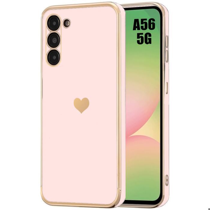 Coque de protection - BOOLING - Samsung Galaxy A56 5G - Antichoc - Anti-rayures - Motif Cœur