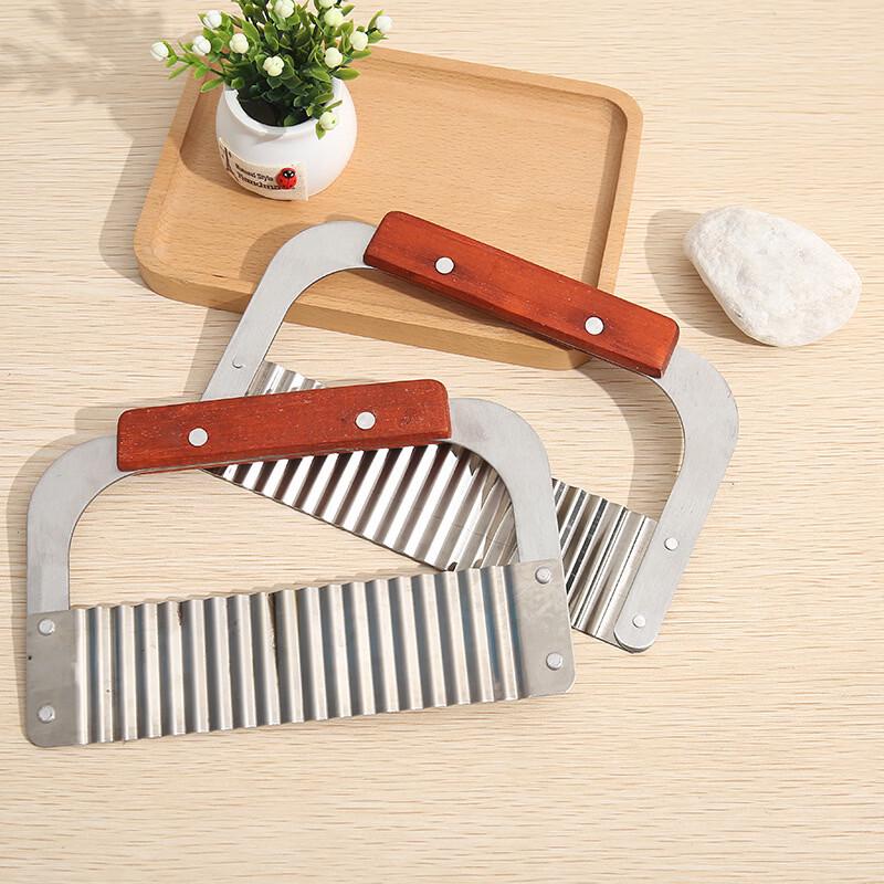 ZISIZ Multi-functional Stainless Steel Wavy Potato Slicer Set