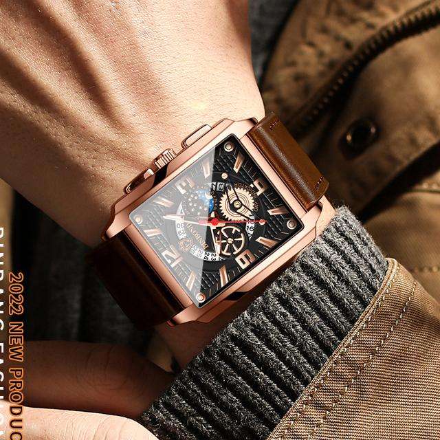 BINBOND 5663 B5663 Top Luxury Men Watches Business Top Brand Man Wristwatch Waterproof Luminous Date Week Quartz Men's Watch