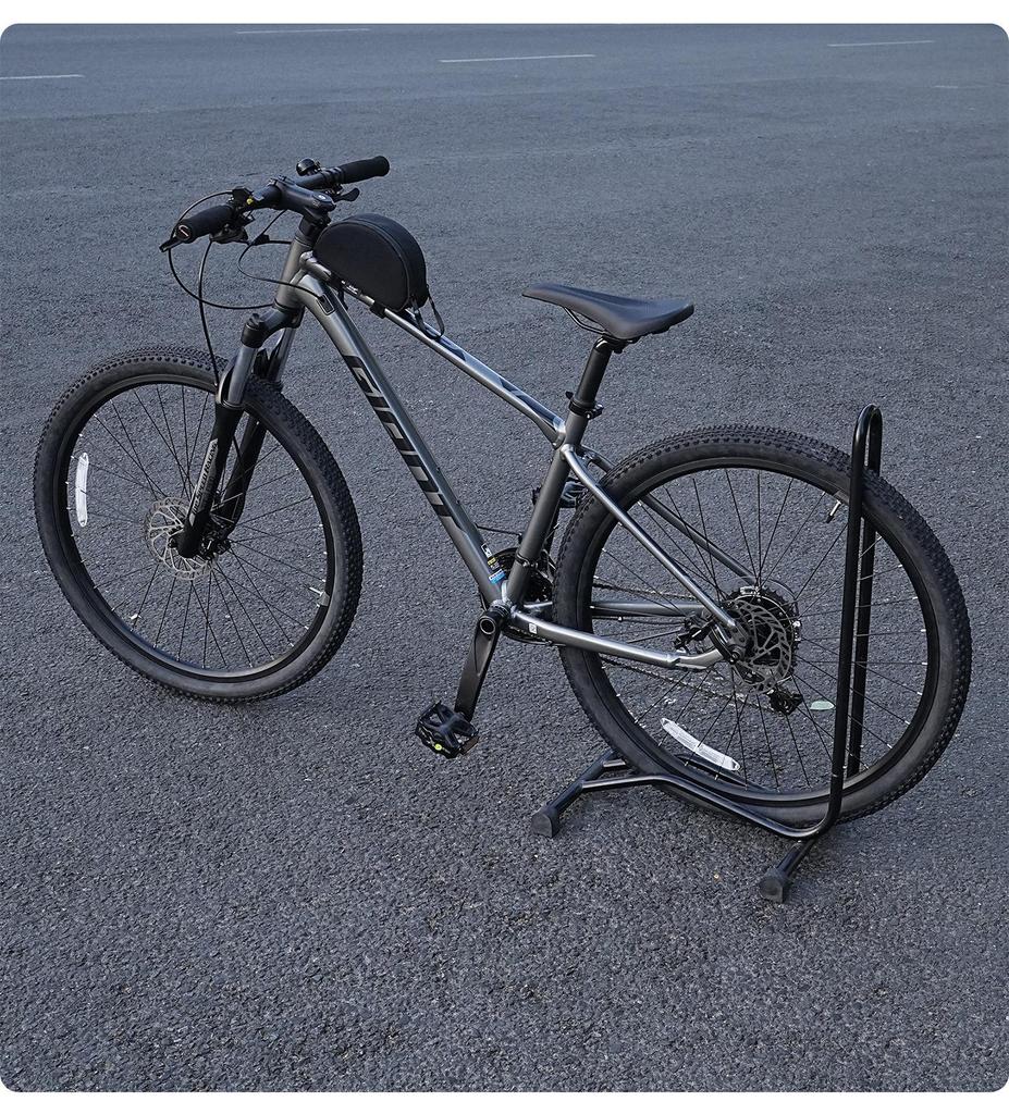 Kompakte 3D-Mummy-Fahrradtasche: Halbkreisförmige, geräumige, beinfreundliche Oberrohr-Aufbewahrung