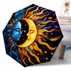 Fantasy Floral Sunlight Outdoor Automatic Umbrella Retractable Design with 8-Rib Durability Lightweight Perfect Gift for Friends Family