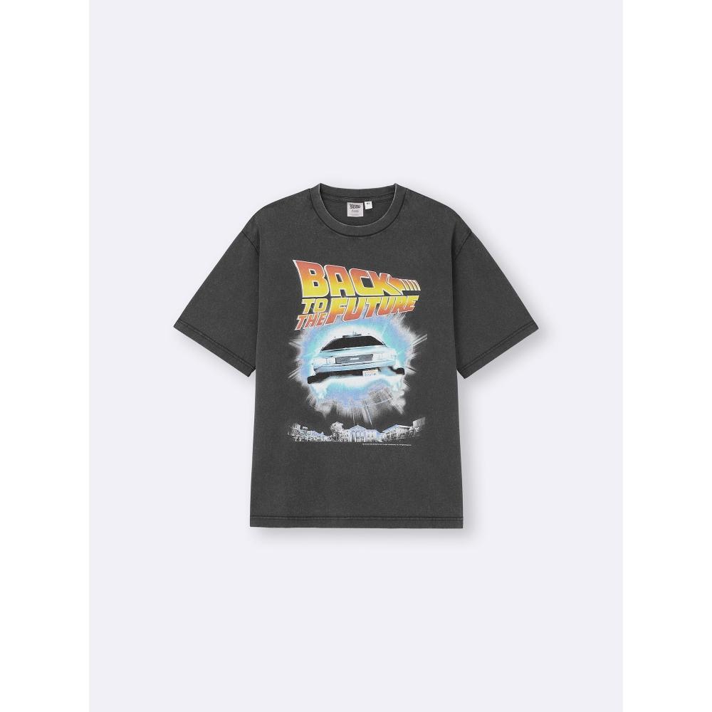 GU by Uniqlo Washed Graphic T Back To The fuTure