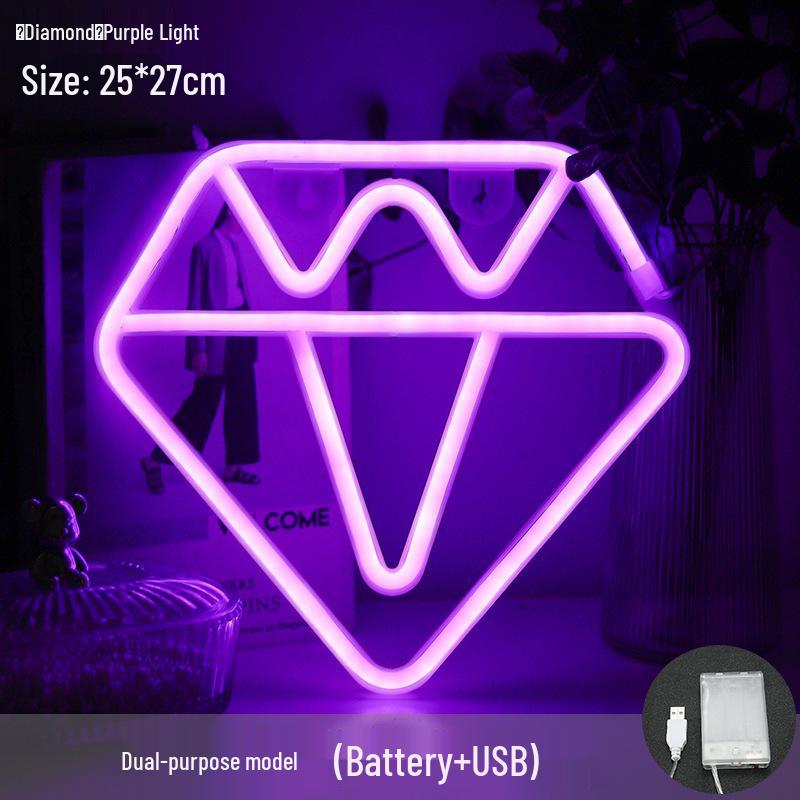 Trendy LED Neon Night Light Sign for Wall Décor