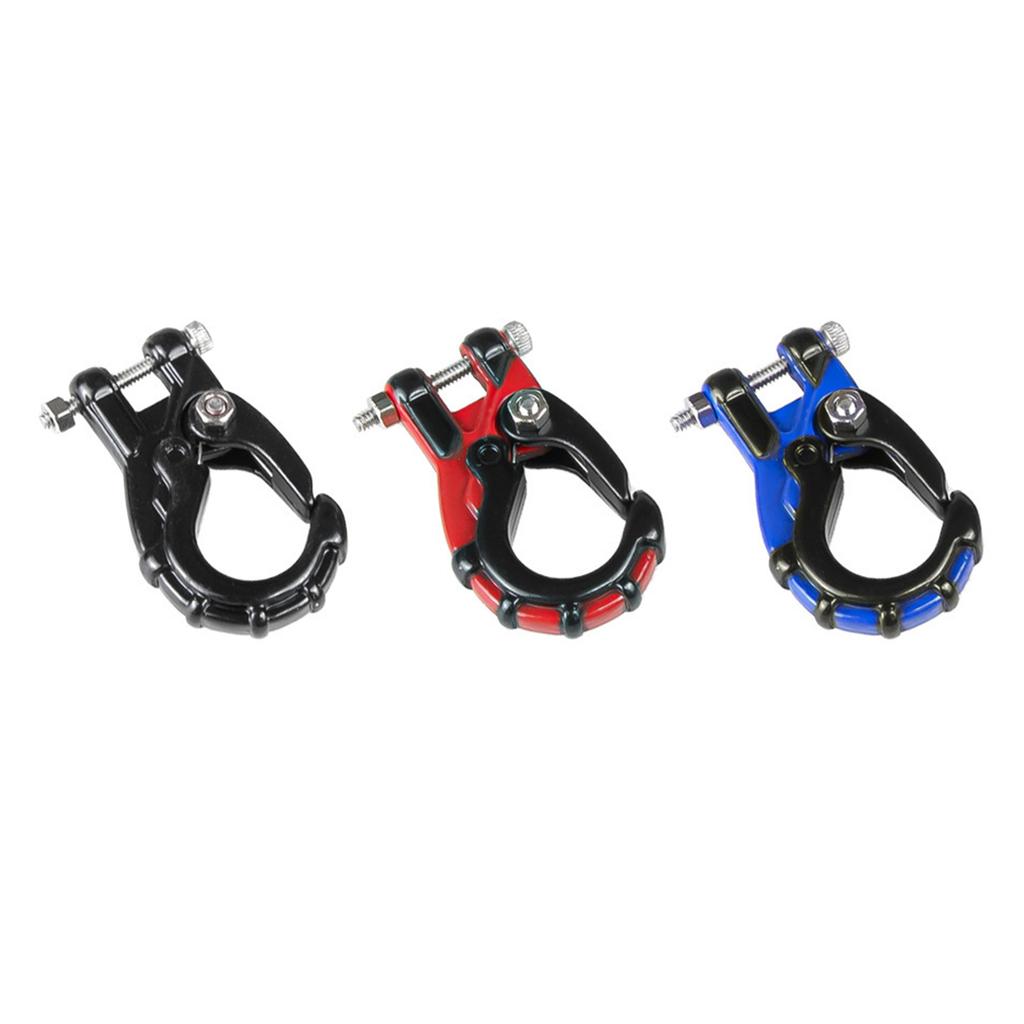 Winch Hook D Ring Shackle Trailer Hook Towing Heavy Duty for Tow Strap Winch Off Road Truck ATV UTV Recovery Blue