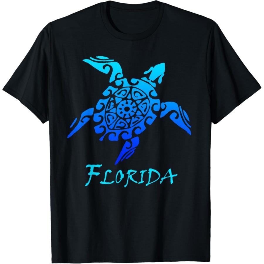 

Florida Vacation Vintage Retro Sea Turtle T-Shirt XXXXXL чёрный