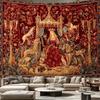 VIKAMA Medieval Mystical Fantasy Wall Tapestry Art Decorative Tapestry for Home Room Courtyard Studio Party Decoration