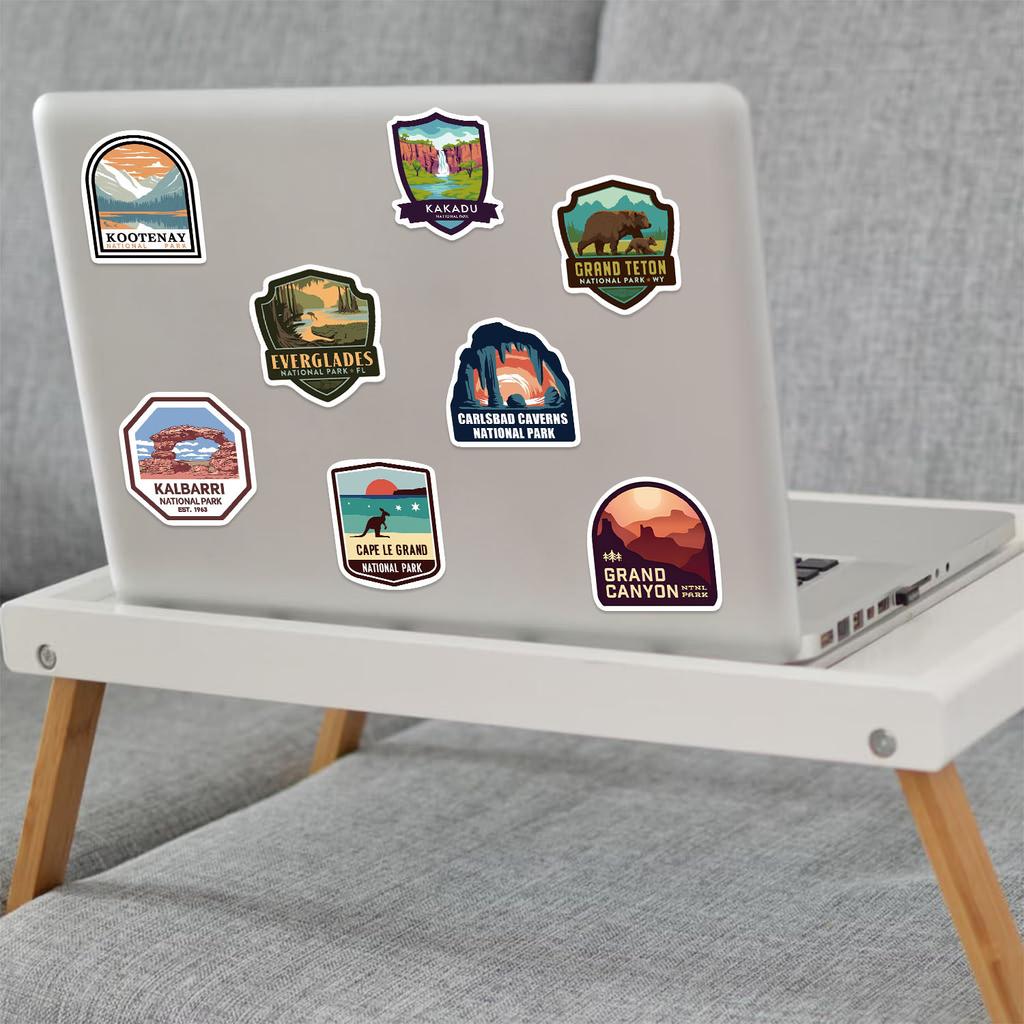 100 Cartoon National Park Graffiti Stickers DIY Decorative Guitar Notebook Suitcase DIY Waterproof