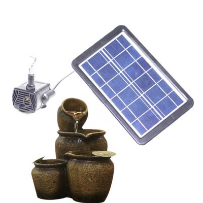 Solar Panel Water Pump Ceramic Water Tank USB Quiet Brushless Motor Submersible Decoration