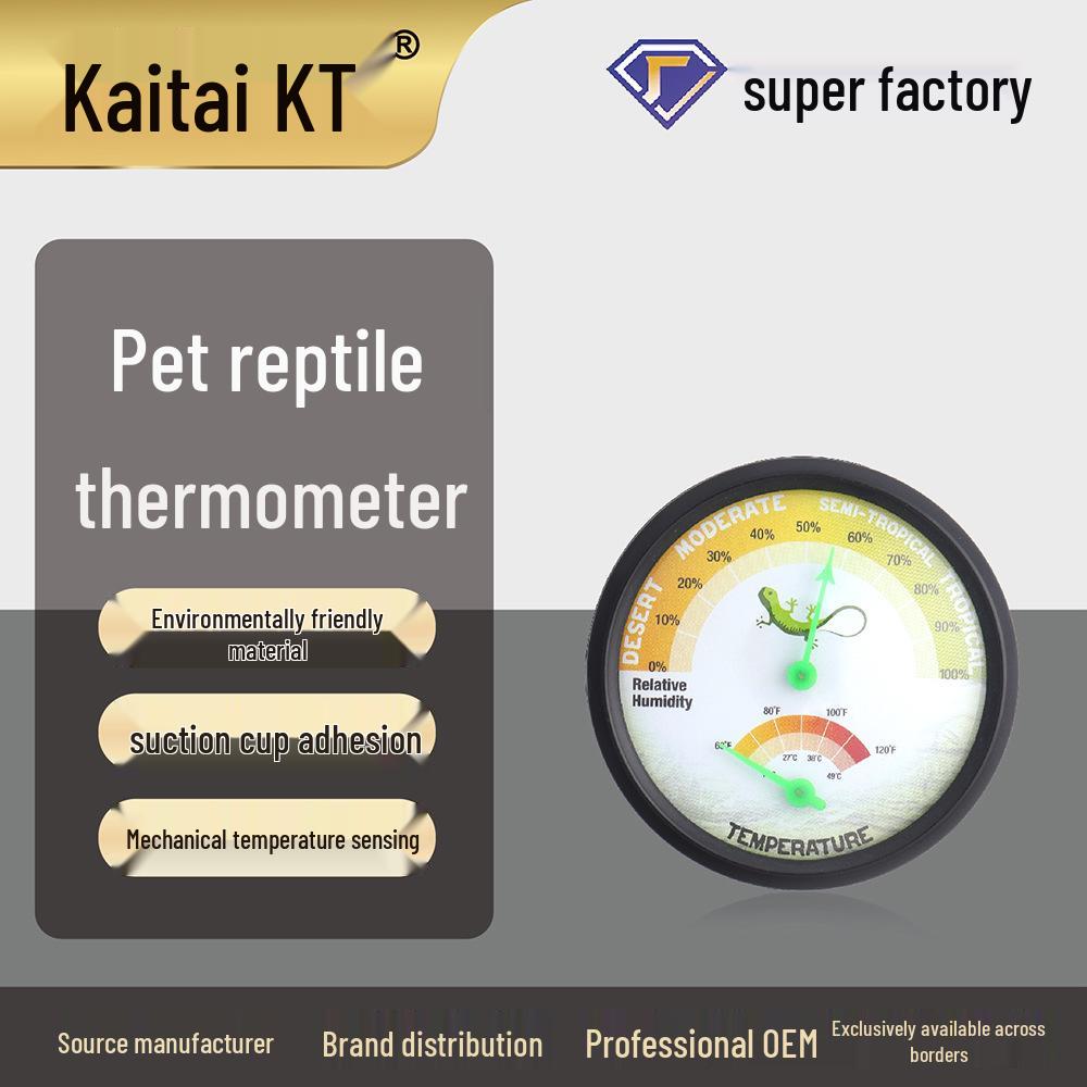 Kaitai Analog Thermometer & Hygrometer for Reptile Breeding Environments (Gecko, Bearded Dragon)