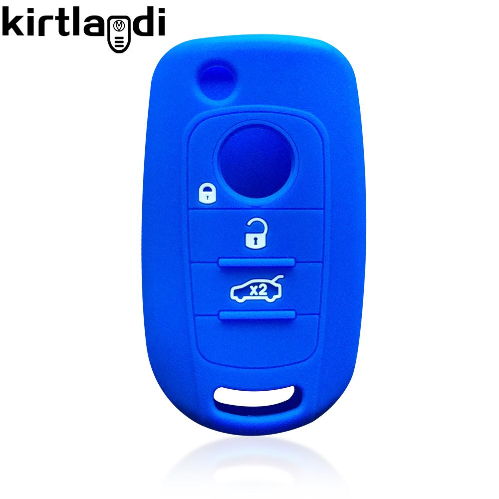 Silikonhülle Schlüsseletui Autoschlüsselhalter Schlüsselanhänger Für Fiat Tipo Toro Freedom 500X Doblo Argo Nuovo Grazie Fernbedienungsschale 3/4 Tasten