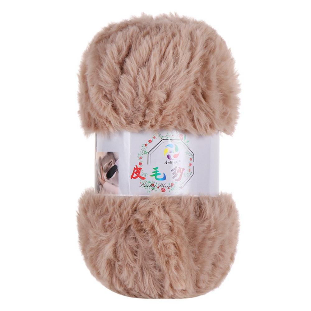 100G/Ball Imitation Mink Wool Yarn Faux Fur Yarn Cashmere Hand Knitting Crochet Sweater Thread Clothes Scarf Fluffy Mink Yarn
