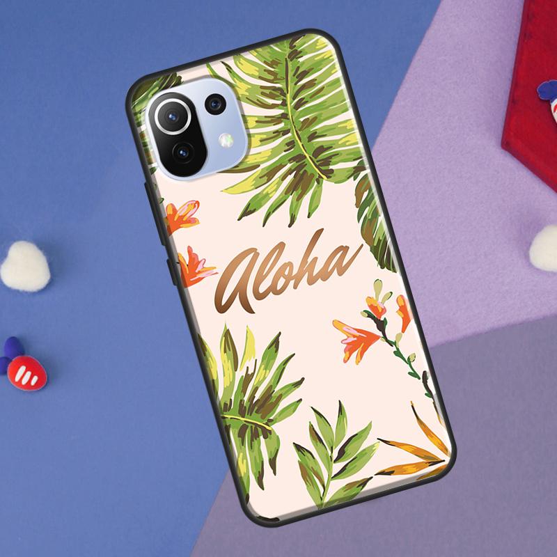 Summer Plant Palm Green Leaf Aloha Cover For Xiaomi 13 14 Ultra 11T 12T 13T 14T Pro POCO X7 Pro X3 X5 F3 F5 F6 M6 X6 Pro Case