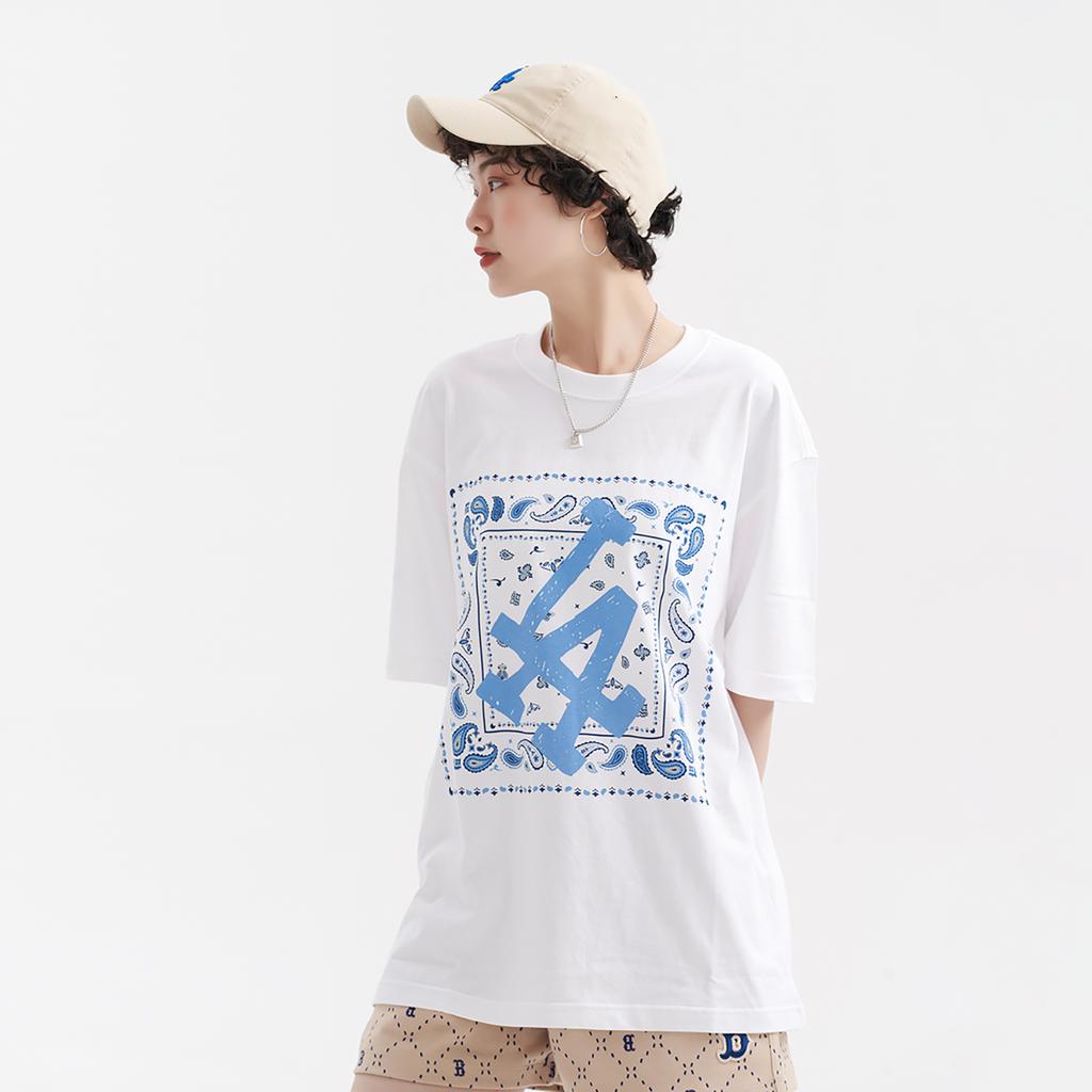 New MLB Los Angeles Dodgers T Shirt Unisex Ecru 3ATSI0133-07WHS