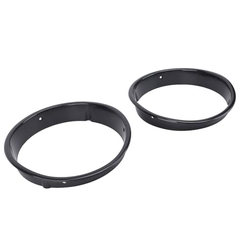 Headlight Bezel Covers, Black Headlight Bezels for Toyota TJ 1997-2006 - Scratch-Free Decorative Headlamp Trim Rings (2pcs)