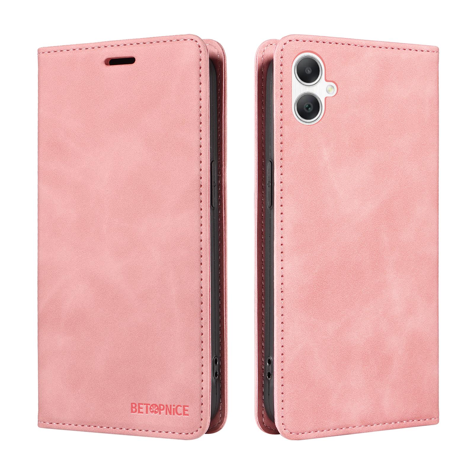 

For Samsung Galaxy A07 Case BETOPNICE Magnetic Closure RFID Blocking Wallet Stand Leather Phone Cover Green