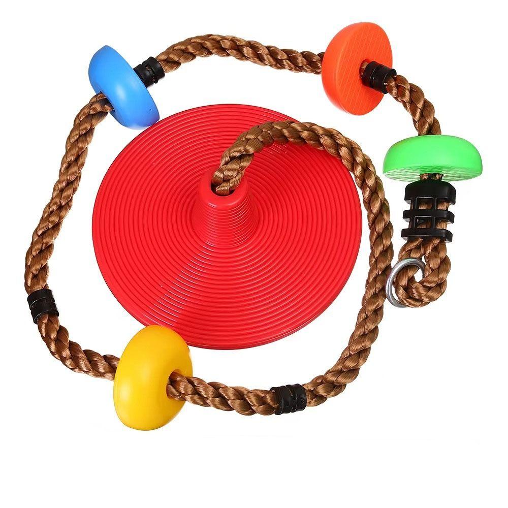 Columpio de cuerda para niños con plataformas y plataforma para juegos infantiles