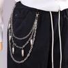 Trendy Multi-Layer Metal Bullet Pendant Pants Chain - Hip Hop Fashion