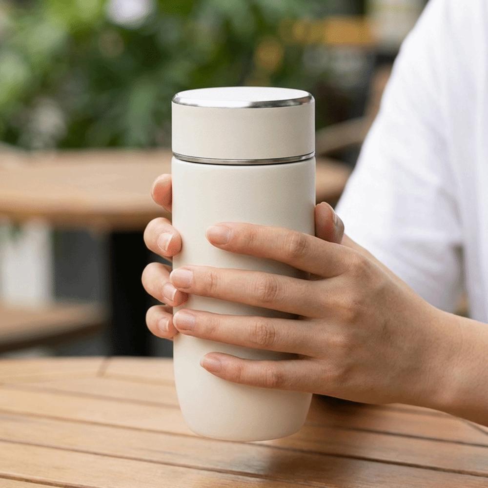 with Tea Filter Thermos Water Bottle 350ml Coffee Vacuum Flasks  Car Use