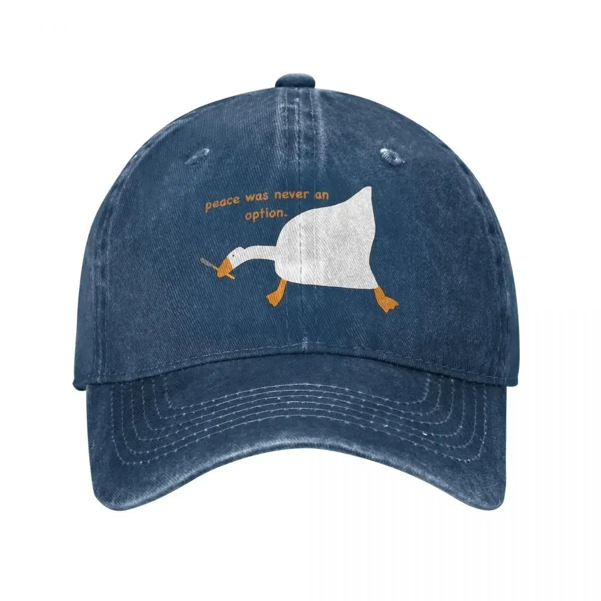 

Fashion Killer Geese Peace Was Never An Option Baseball Caps for Men Women Distressed Washed Sun Cap Cartoon Workouts Caps Hat One Size