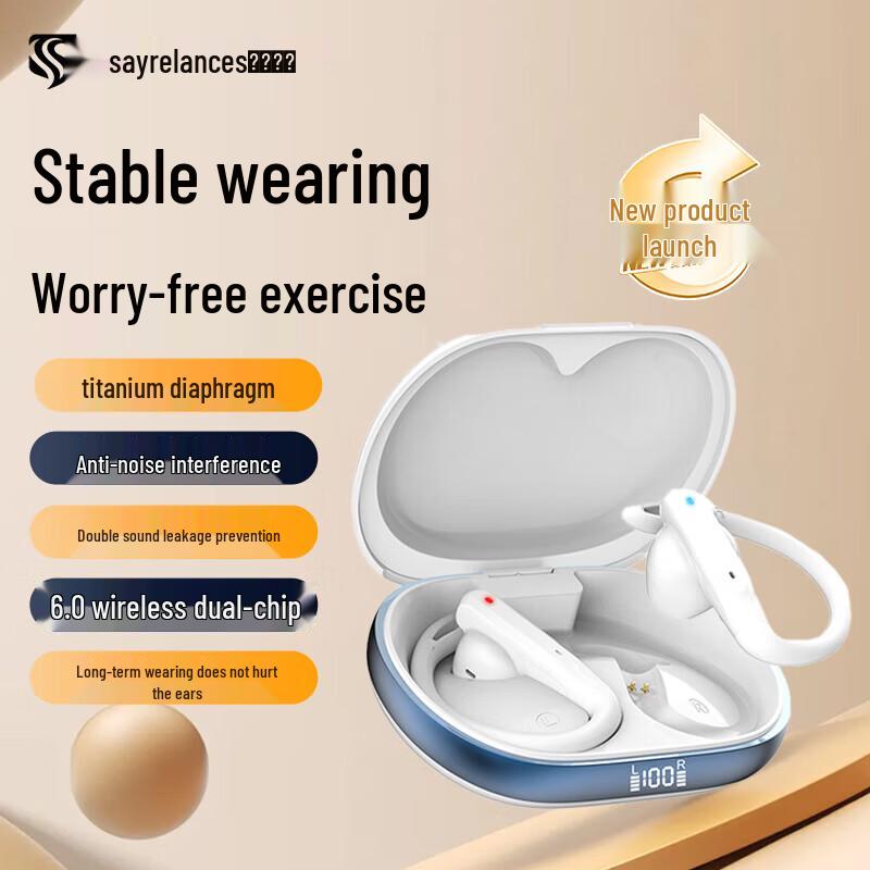 Sayrelances OWS Semi-In-Ear Sport Bluetooth Headphones