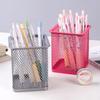 Multifunction Round/Square Mesh Pen Pot Multicolor Pen Holder Desk Tidy Stationery Organiser Pencil Storage Stationery Organiser