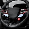 Für Hyundai Veloster JS N 2019-2023 i30 N /CN7 N 2024 2025 Auto Lenkrad Knopf Rahmen Kinn Dekoration Abdeckung Zierleiste