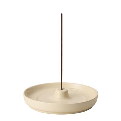 Ceramic Incense Holder, Incense Stick Holder, Incense Burner, Simple, Japanese-Style, Stylish, Home Use, Meditation, Relaxation, Healing Aid (White)