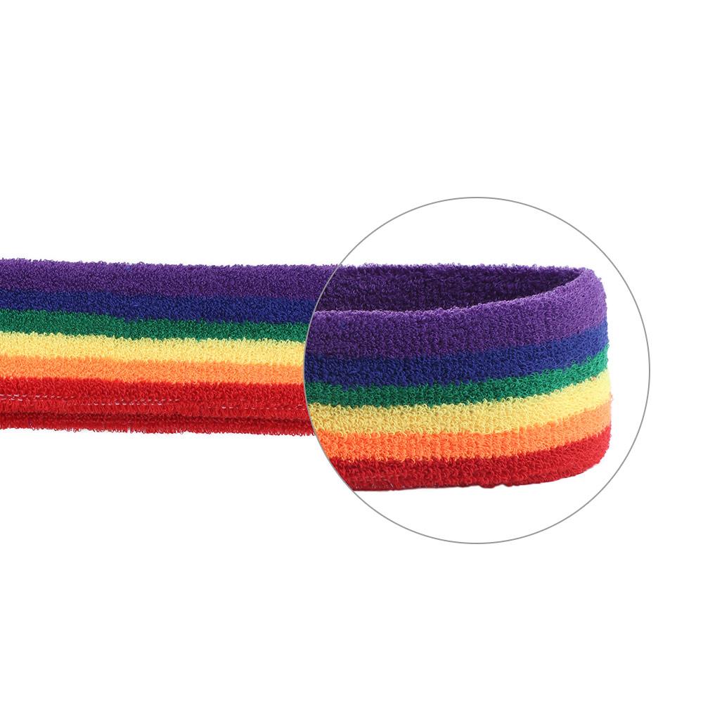 Polyester Athletic Sweat Bands Colorful Fitness Wrist Brace  Sports Accessories