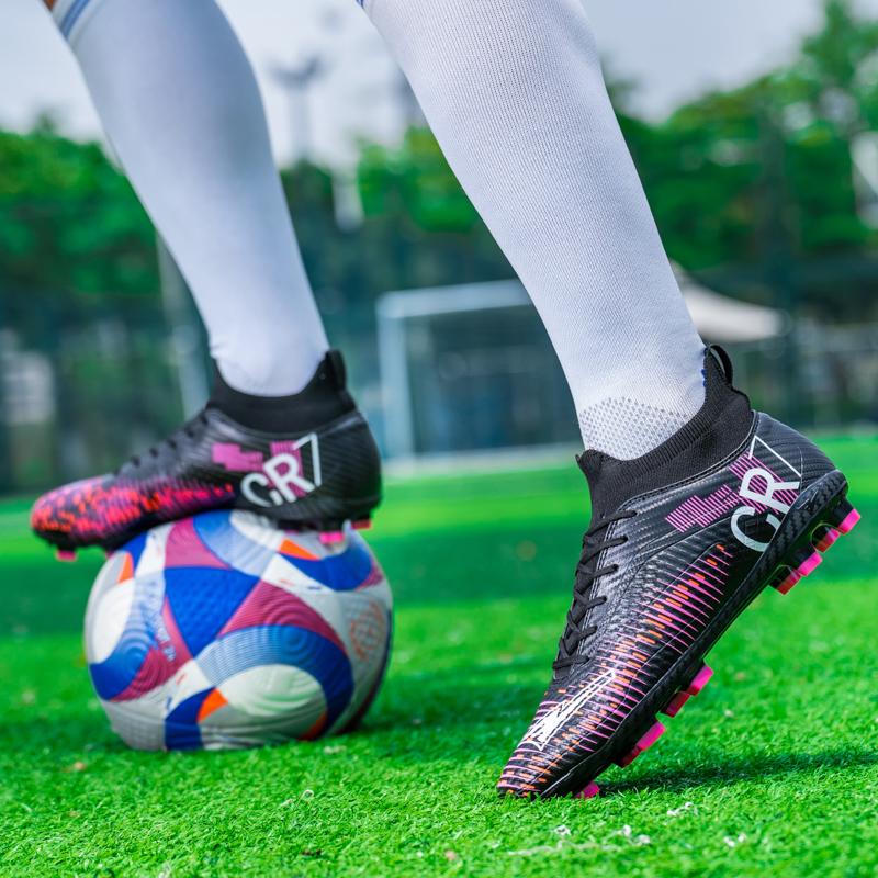 New high spike football shoes for teenagers FG/AG men's and women's adult grass competition training shoes