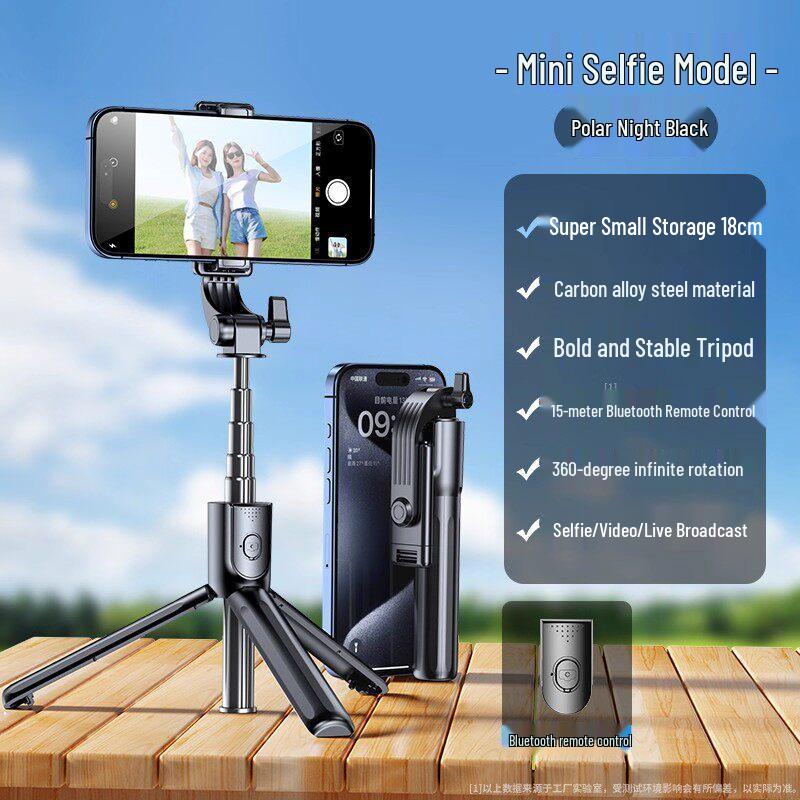Mini Selfie Stick e Treppiede Portatile 2026 per Fotografia e Vlogging Universali con Telefono Cellulare