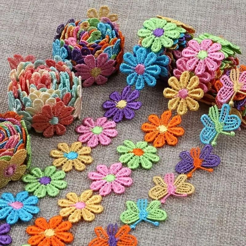 

2 ярда водорастворимое кружево с кисточками, полиэстер, кружевная отделка с вышивкой, швейная одежда для рукоделия, аксессуары для рукоделия, принадлежности для рукоделия 2,5 см