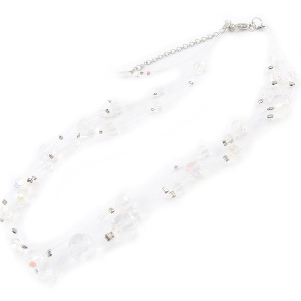 Les Trésors De Lily [J1209] - Halskette 'Sissi' weiß