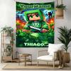 Minecraft Vlastní Jméno Nástěnná Dekorace Gobelín Umění Pro Památku Domácího Mazlíčka Narozeninovou Svatbu Party Pozadí Rodinný Dárek