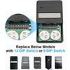 Garage Door Remote Control Electric Garage Door Gate Remote Door Opener Plastic Texture Suitable for Various Models