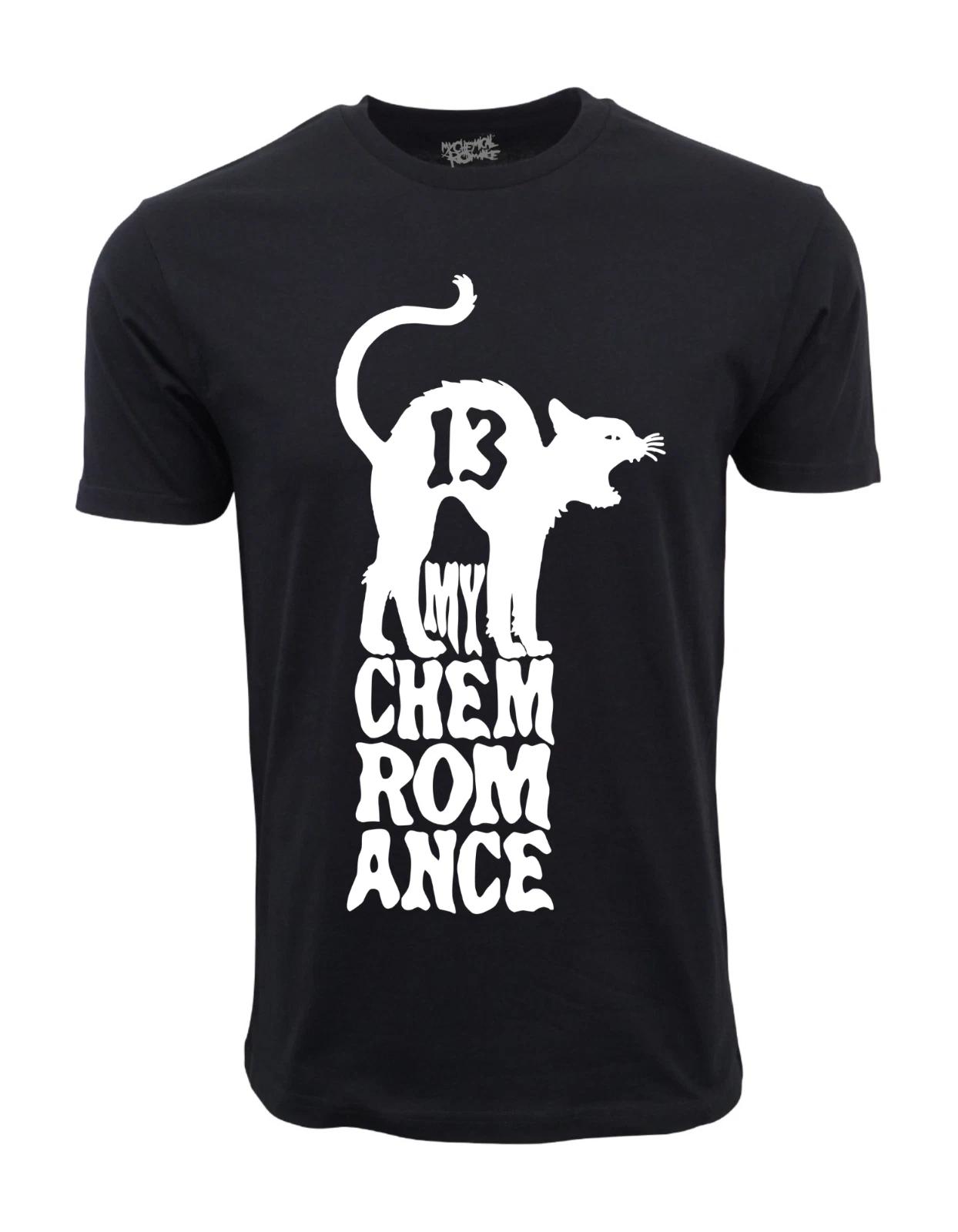 Unisex Adult Casual Graphic MY CHEMICAL ROMANCE CAT T SHIRT T-Shirt XL