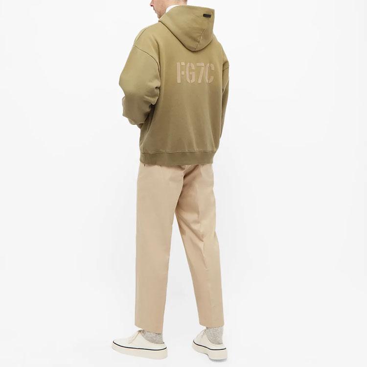 Fear of God FG7C Hoodie Vintage Army Men Tops Green FG50-072FLC-315